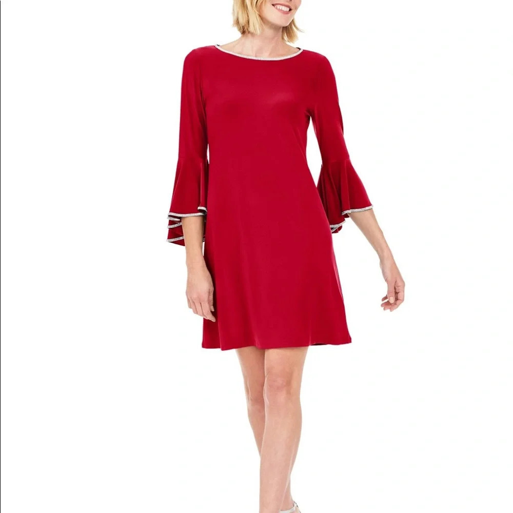 Glamour Nights Red 3/4 Dress Sz 6